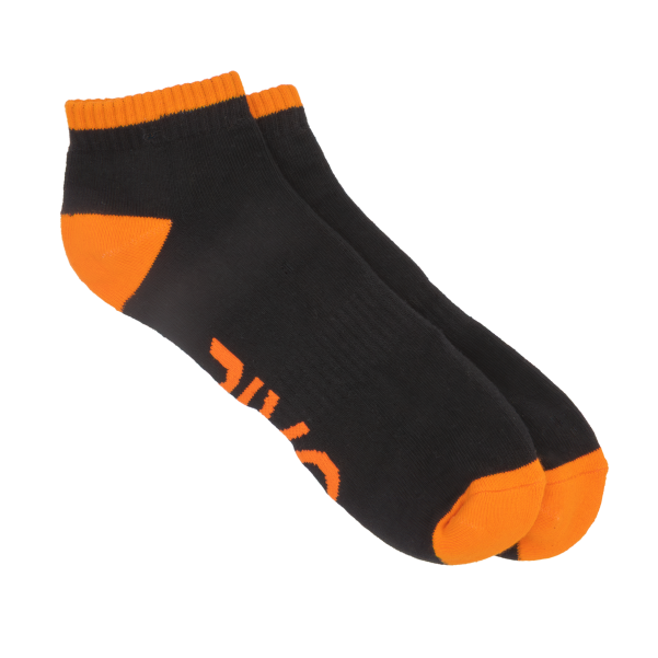 RIVO RRVSKLCC2 Low cut Sock - Black / Orange - 2 pack